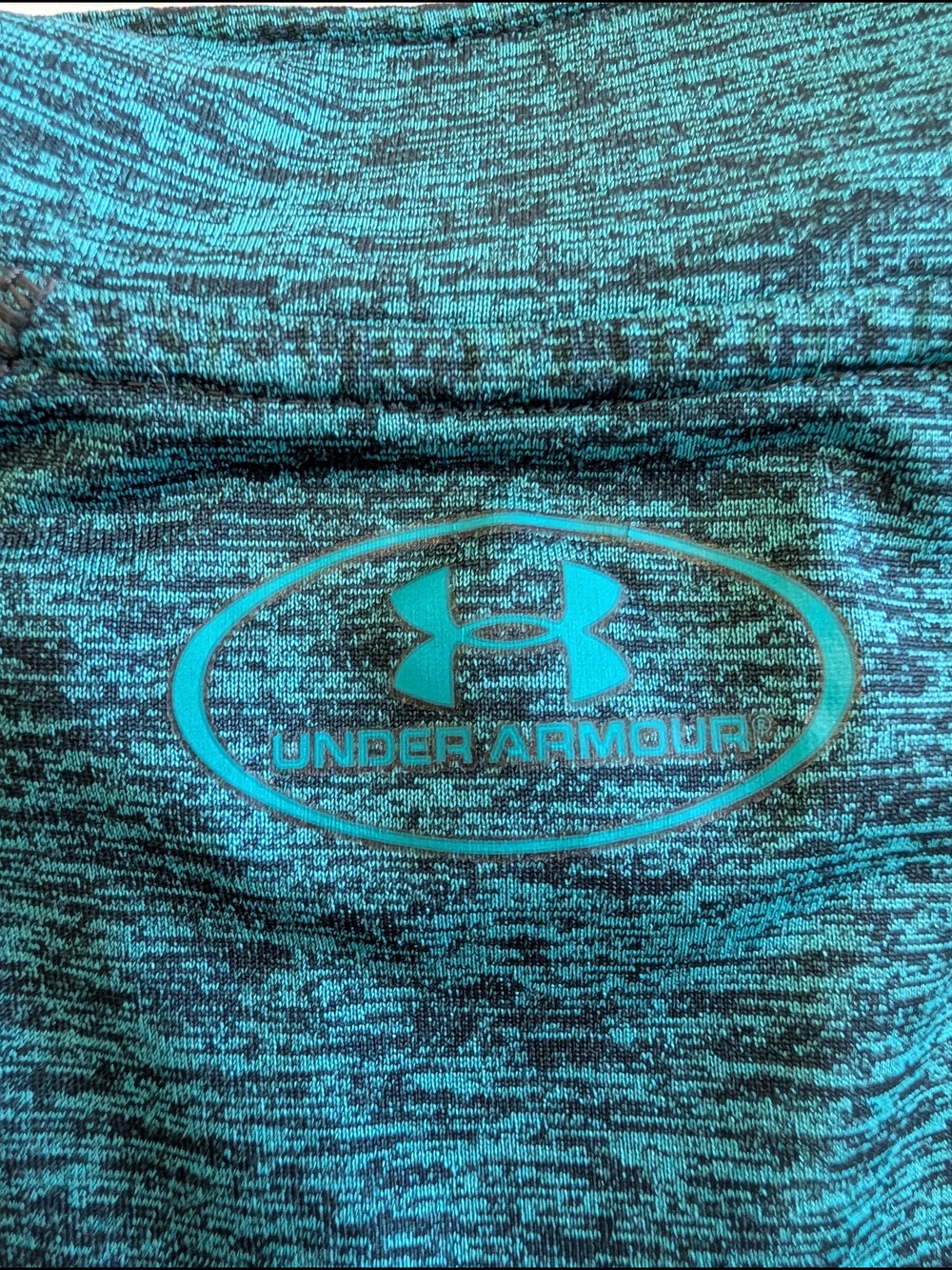 Under Armour Boy's Teal Quarter-Zip Pullover Heat Gear - Picture 8 of 8